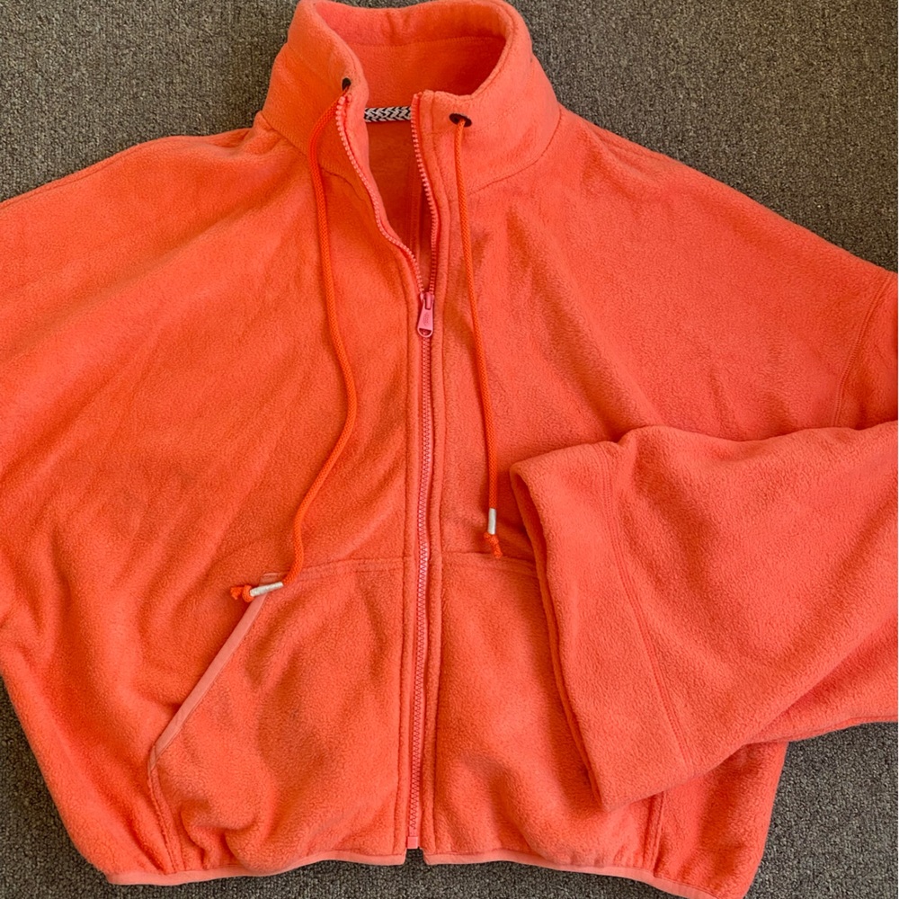 FREE PEOPLE movement bell sleeve fleece jacket